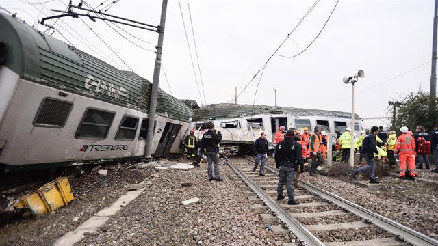 Más de cien heridos dejó descarrilamiento de tren en Milán